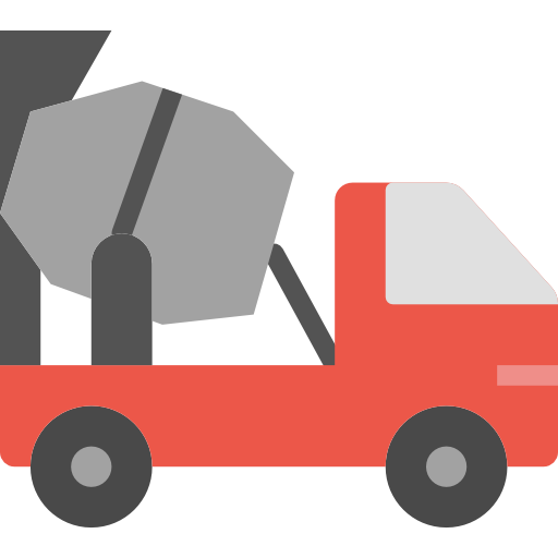 Concrete, Construction, Profile, Truck, Side View, Transport