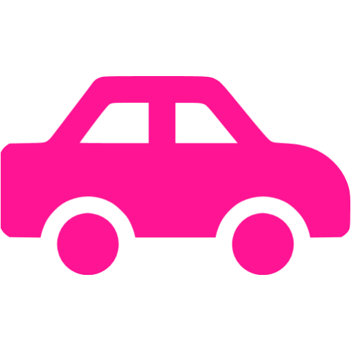 Deep Pink Car Icon