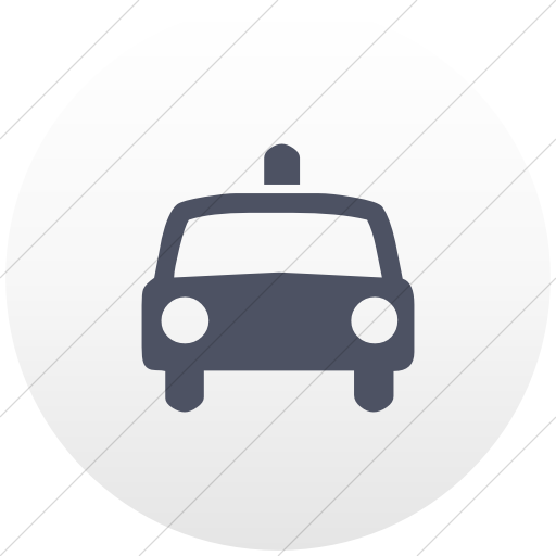 Flat Circle Blue Gray On White Gradient Classica Police