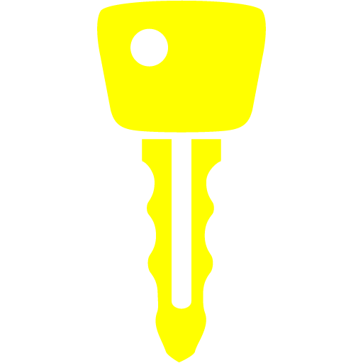 Yellow Car Key Icon