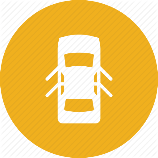 Automobile, Car, Door, Doors, Open, Top, View Icon