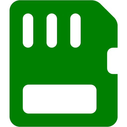 Green Memory Card Icon