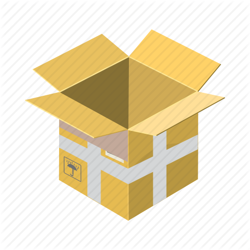 Box, Cardboard, Carton, Cartoon, Container, Empty, Package Icon