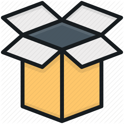 Cardboard Box, Delivery Box, Open Box, Package, Parcel Icon