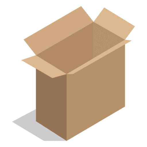 Rectangle Cardboard Box Icon