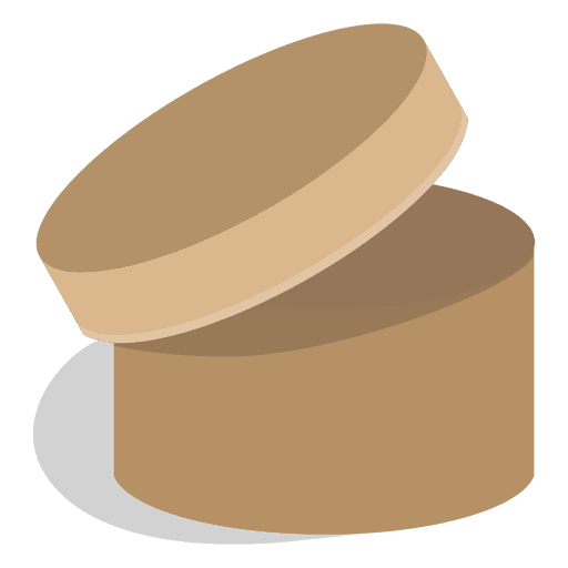 Round Cardboard Box Icon