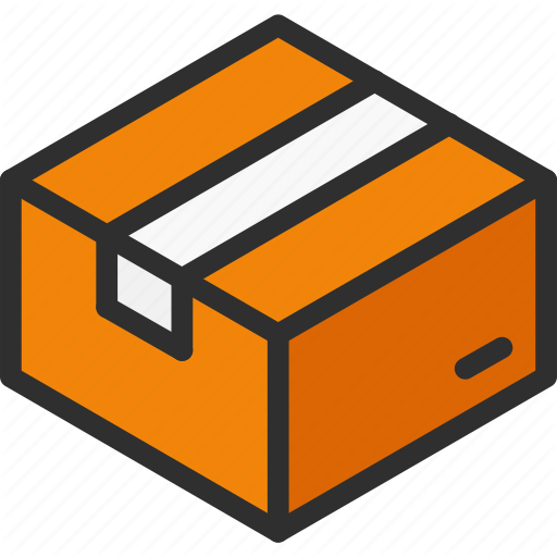 Box, Cardboard, Close, Isometric, Package Icon