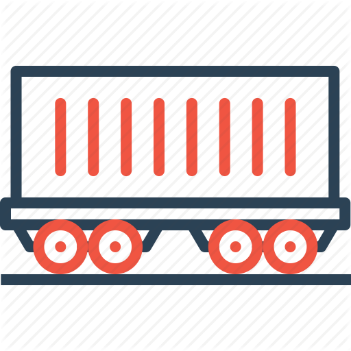 Carriage, Coach, Railway, Track, Train, Transport, Travel Icon