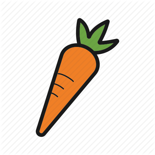 Carrot, Vegetable Icon
