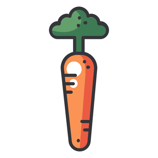 Carrot Color Flat Icon