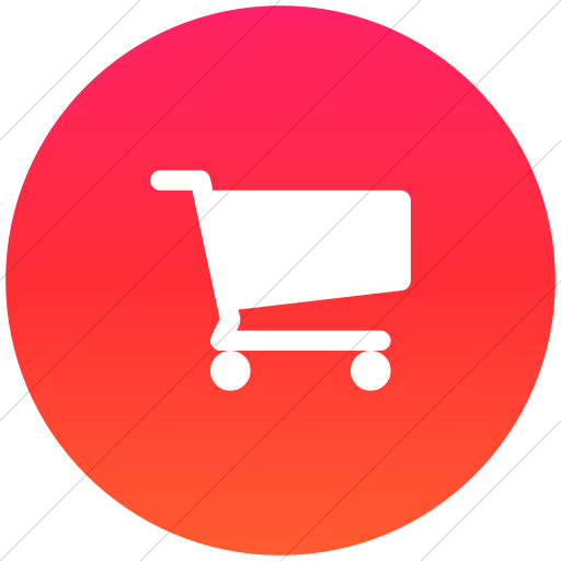 Flat Circle White On Ios Orange Gradient Bootstrap Font