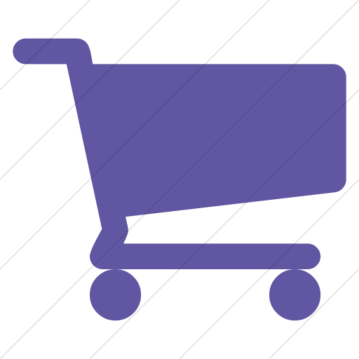Simple Purple Bootstrap Font Awesome Shopping Cart Icon