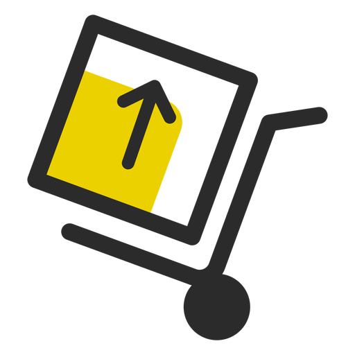 Push Cart With Box Icon