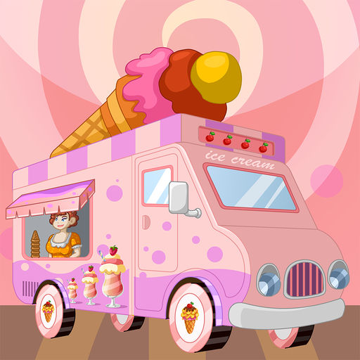 Ice Cream Cartoon Car