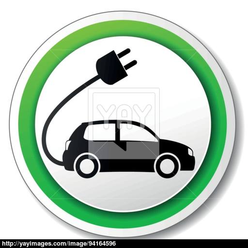 Vector Electric Car Icon Vector