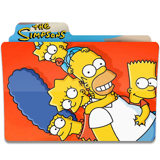The Simpsons, Family, Series, Cartoon, Folder, Folders Icon Free