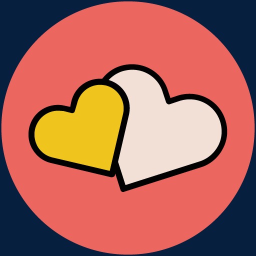 Romantic Silhouette Picture Painted Icon, Love Cartoons, Three