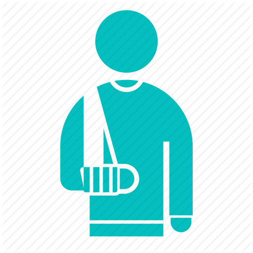 Arm, Broken, Cast, Outpatient, Patient Icon