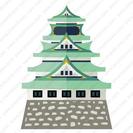 Download Osaka,castle Icon Inventicons