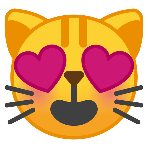 Smiling Cat Face With Heart Eyes Icon Noto Emoji Smileys Iconset