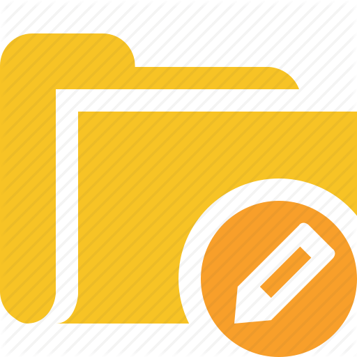 Category, Edit, File, Folder, Open Icon