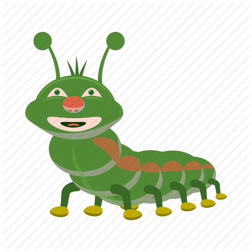 Blog, Cartoon, Caterpillar, Character, Cute, Insect, Worm Icon