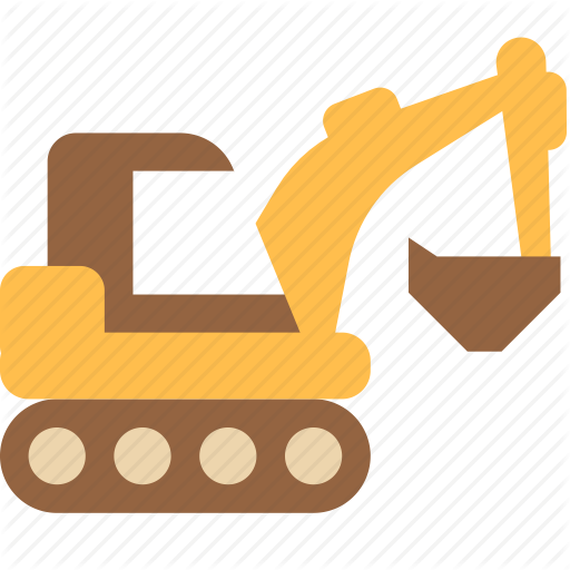 Caterpillar, Digger, Machine Icon