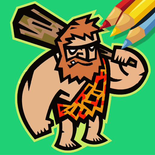 Free Caveman Coloring Book