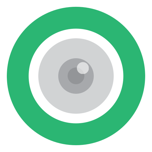 Green, Eye, Cctv, Camera Icon