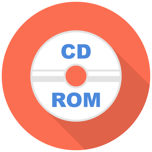 Cd Rom Icon Free Flat Multimedia Iconset Designbolts