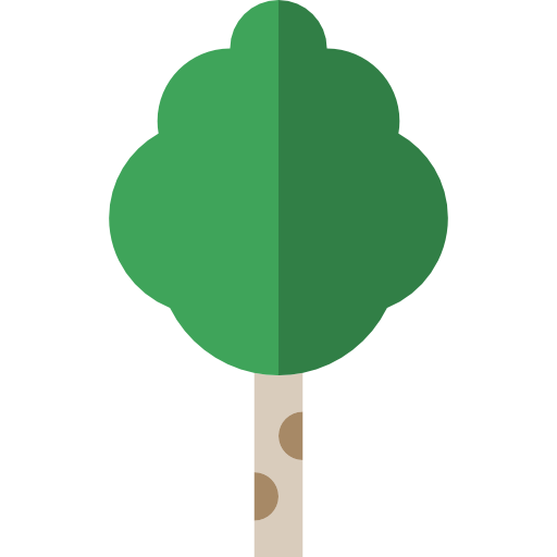 Types Of Trees Black Icon