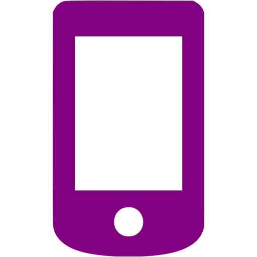Purple Mobile Phone Icon