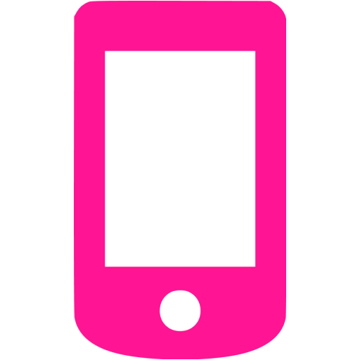 Deep Pink Mobile Phone Icon