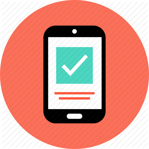 Cell, Check, Mark, Phone Icon