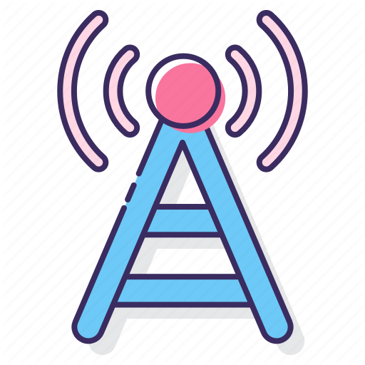 Cell Tower, Receiver, Signal, Tower, Transmission Icon