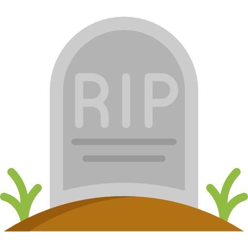 Death, Halloween, Stone, Cemetery, Rip, Tomb, Tombstone Icon