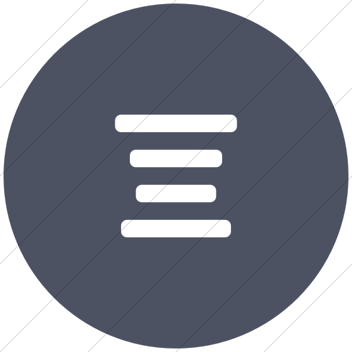 Flat Circle White On Blue Gray Foundation Align