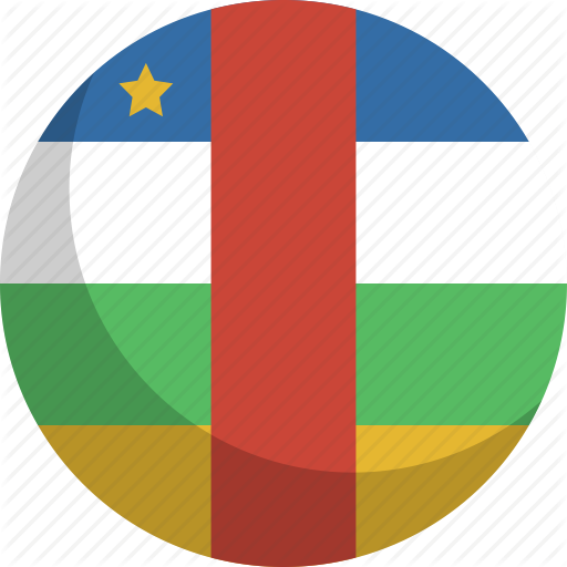 African, Central, Country, Flag, Nation Icon