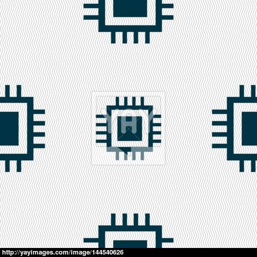 Central Processing Unit Icon Technology Scheme Circle Symbol