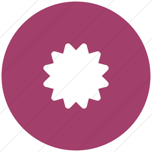 Flat Circle White On Pink Bootstrap Font Awesome