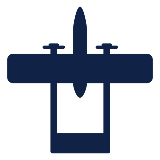 Cessna Skymaster Airplane Top View Silhouette