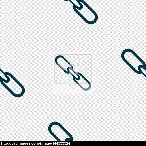 Link Sign Icon Hyperlink Chain Symbol Seamless Abstract