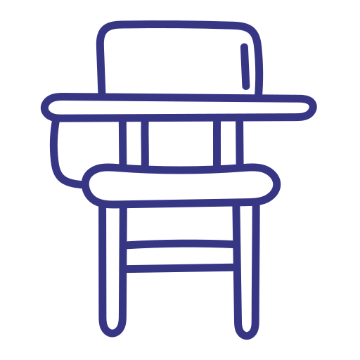 School, Outline, Hand, Draw, Chair, Desk Icon Free Of School