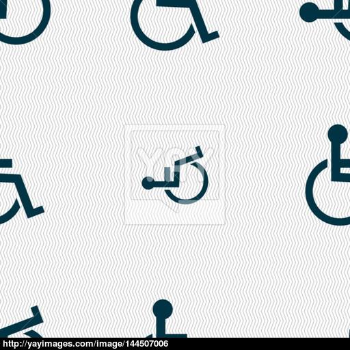 Disabled Sign Icon Human On Wheelchair Symbol Handicapped