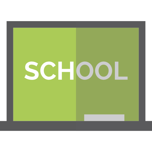 Chalkboard, Blackboard, Classroom, Education, School Material Icon