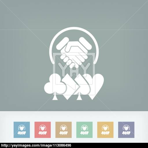 Poker Challenge Icon Vector