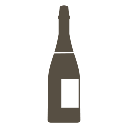 Grey Blank Champagne Bottle