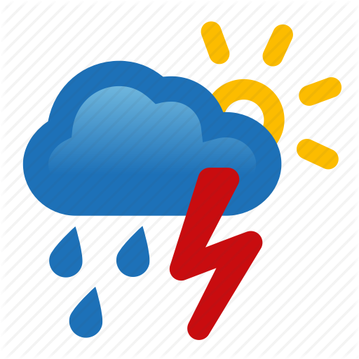 Chance, Cloud, Rain, Storm, Thunderstorm, Weather Icon