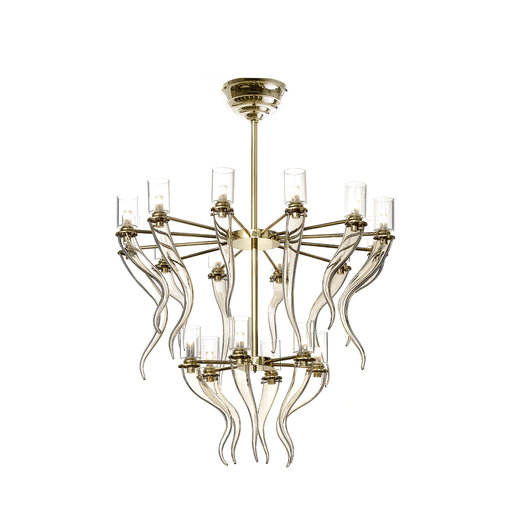 Honey Venetian Glass Chandelier