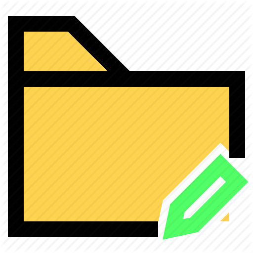 Change, Edit, Folder, Rename, Ui, Ux Icon